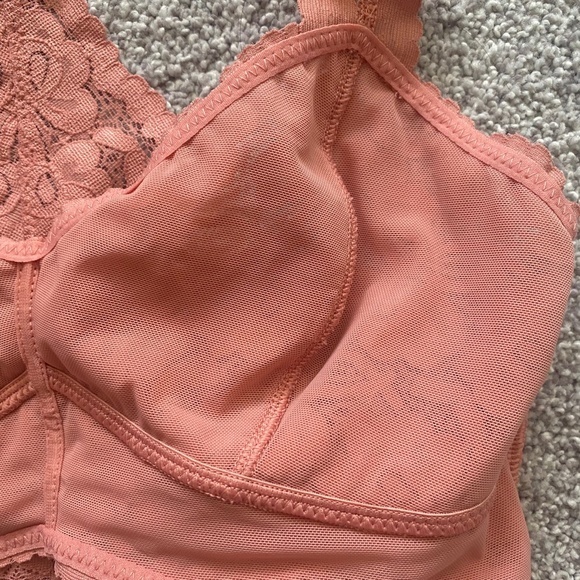 Free‎ People Pink Lace Racerback Bralette XS - Picture 11 of 12